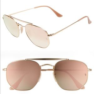 Mirrored Ray-Ban Marshal Aviators